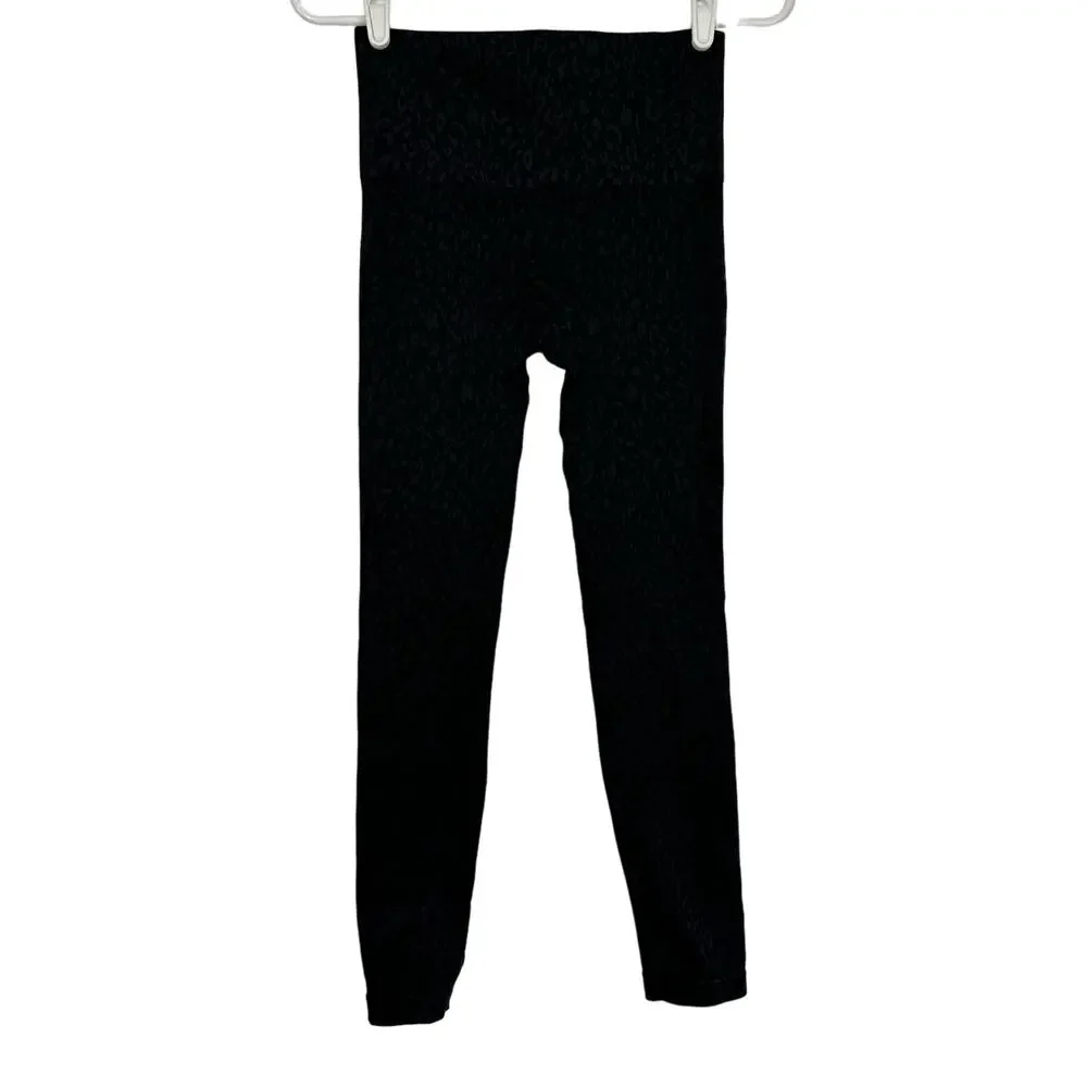 Spanx Seamless Leggings Dark Leopard Small